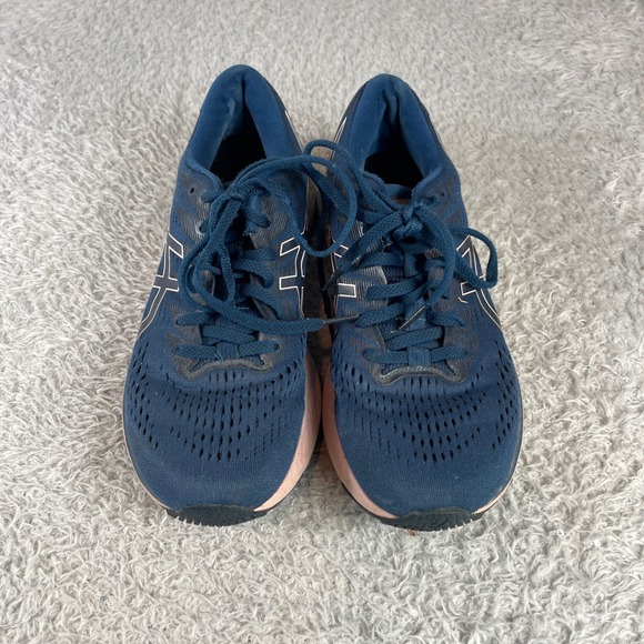 Asics Gel-Cumulus 23 Navy Blue & Pink Running Shoes Womens Size 9 - Picture 1 of 6